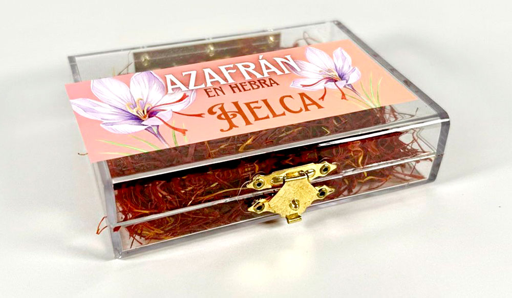 Cofre de Azafrán en Hebra de 10 grs. Azafranes y Especias HELCA