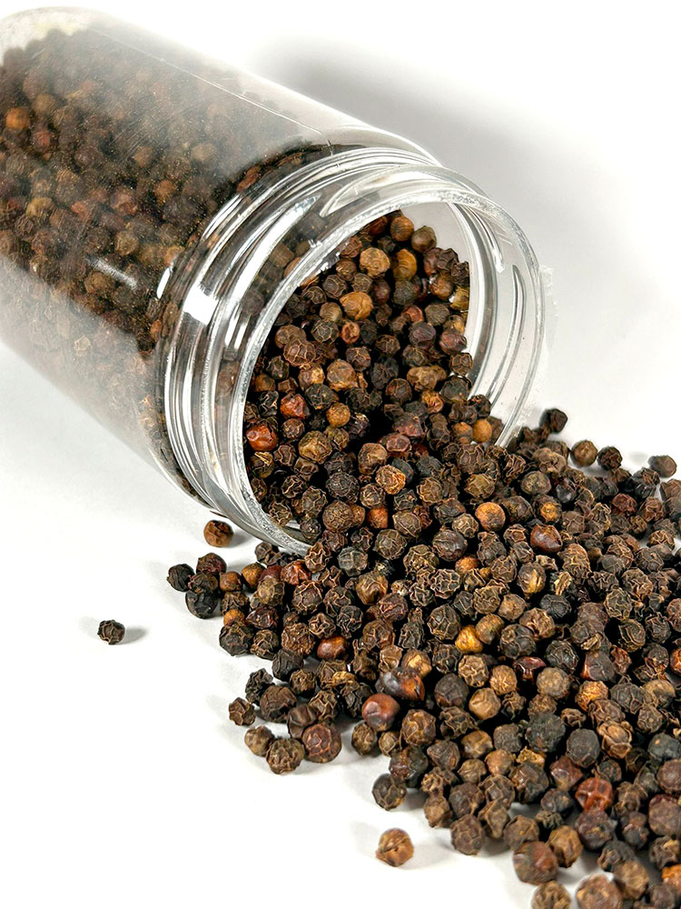 Bote de Pimienta Negra en Grano de 150 grs. Azafranes y Especias HELCA - Imagen 2